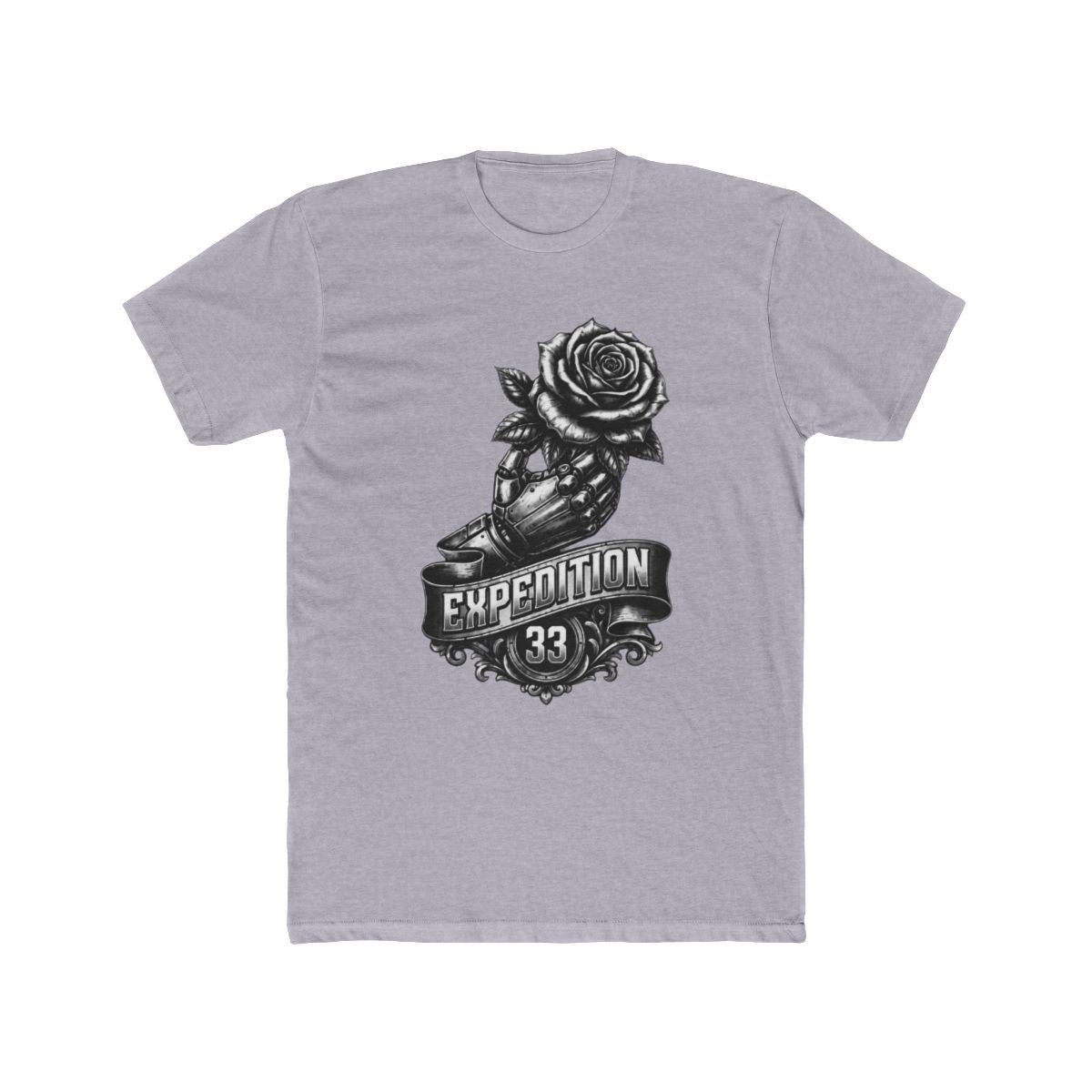 Expedition 33 Robotic Hand Rose T Shirt | Clair Obscur: Expedition 33
