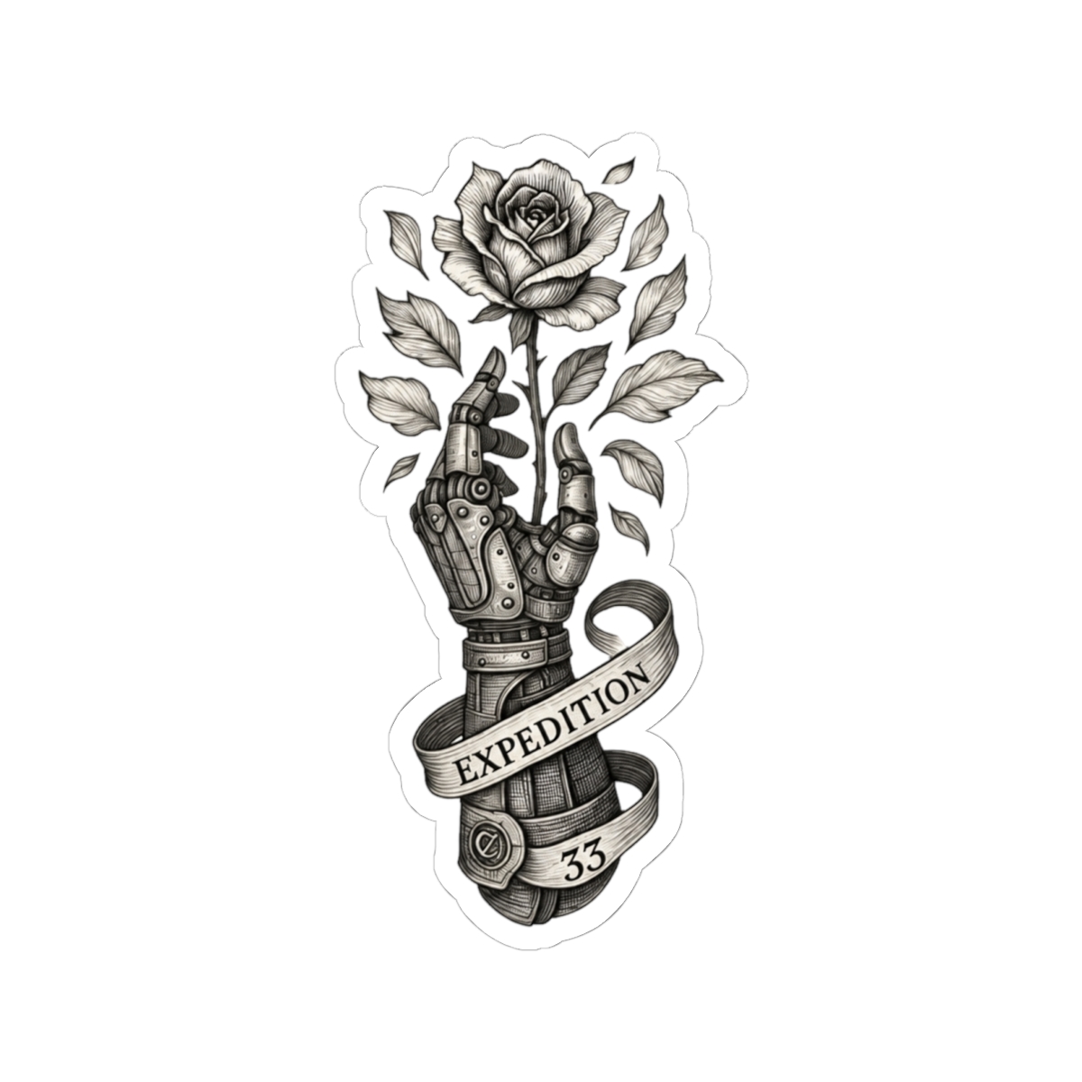 Expedition 33 Clair Obscur Artwork Hand Rose Videogame | Clair Obscur: Expedition 33 - alternate angle 2, merchandise